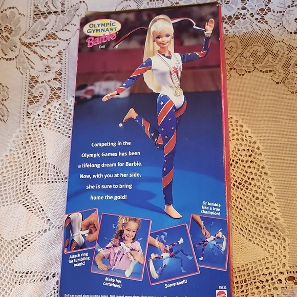 Barbie, Olympic Gymnast, NWT, 1996 Atlanta, Excellent condition ♥️ - Picture 5 of 6
